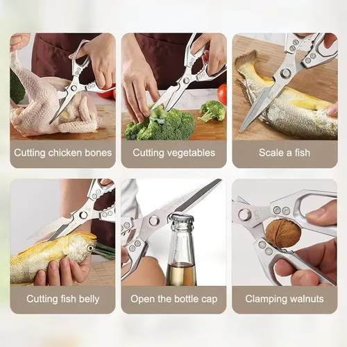 Multifunctional Stainless Steel Kitchen Shears