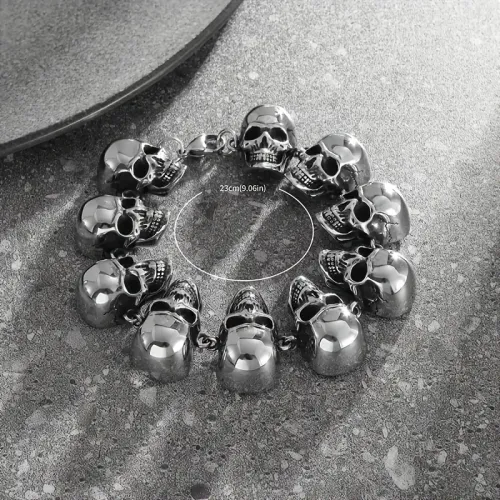 Bracelet punk skull Bracelet For Vintage Cool