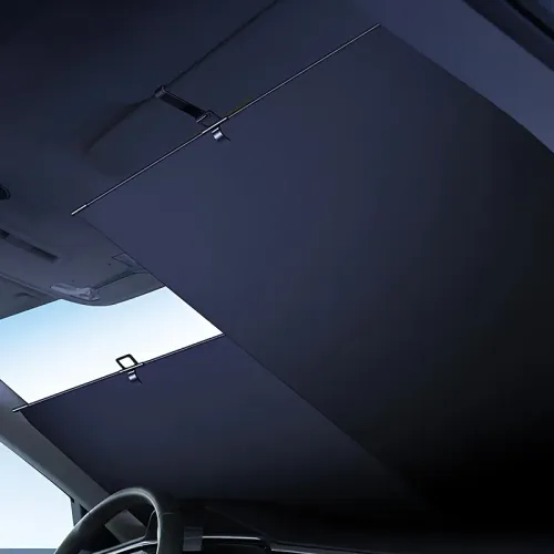 Universal Retractable Car Windshield Sun Visor – 2-Pack