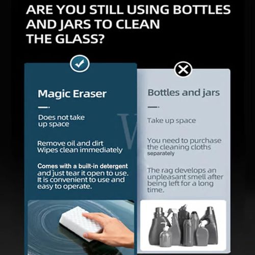 Car Glass Film Magic Cleaning Sponge(1 PC)