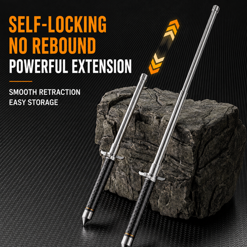 Heavy Duty Retractable Car Emergency Escape Tool Window Breaker Telescopic Support Rod for Vehicle Rescue and Outdoor Use