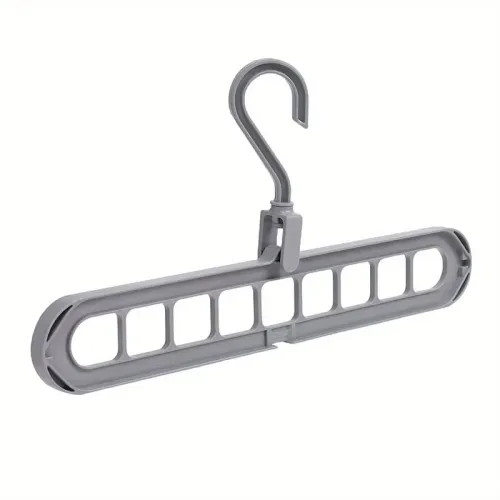 10pcs 9 Hole Foldable Hanger Wardrobe Space Saving Storage Hanger For Clothes Drying