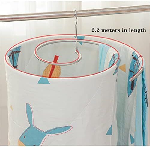 2Pack Drying Quilt Artifact Spiral Drying Rack Multifunctional Balcony Round Rotating Bed Sheet Quilt Storage Household Bay Window