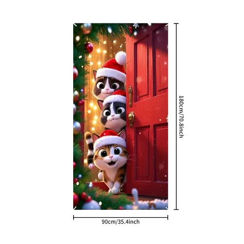 Santa Claus Party Decoration Banner Door Banner