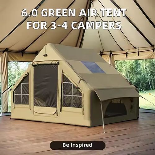 Latest Hot Selling Green Air Tent House Outdoor Camping Automatic Tent for 4 People