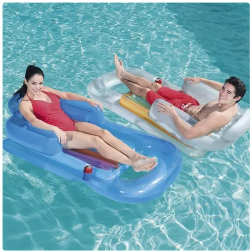 Single inflatable recliner with backrest