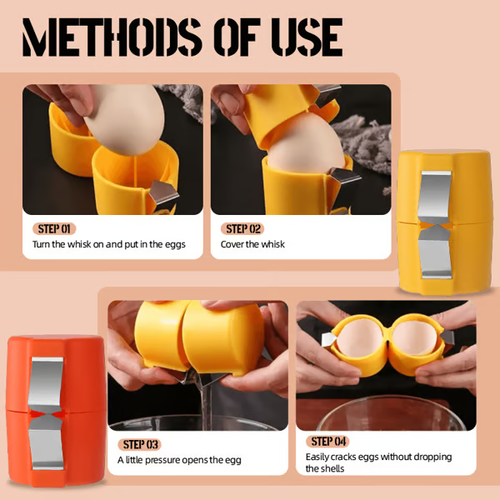 🎊Stainless Steel Egg Opener – Crack, Cut, and Separate Eggs Easily🍳