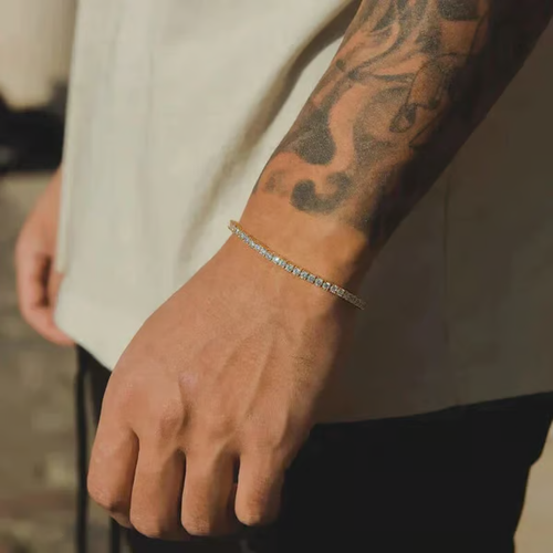 💥 Waterproof & Sweatproof: 304 Stainless Steel + Zircon Necklace — Includes a Matching Bracelet Gift!