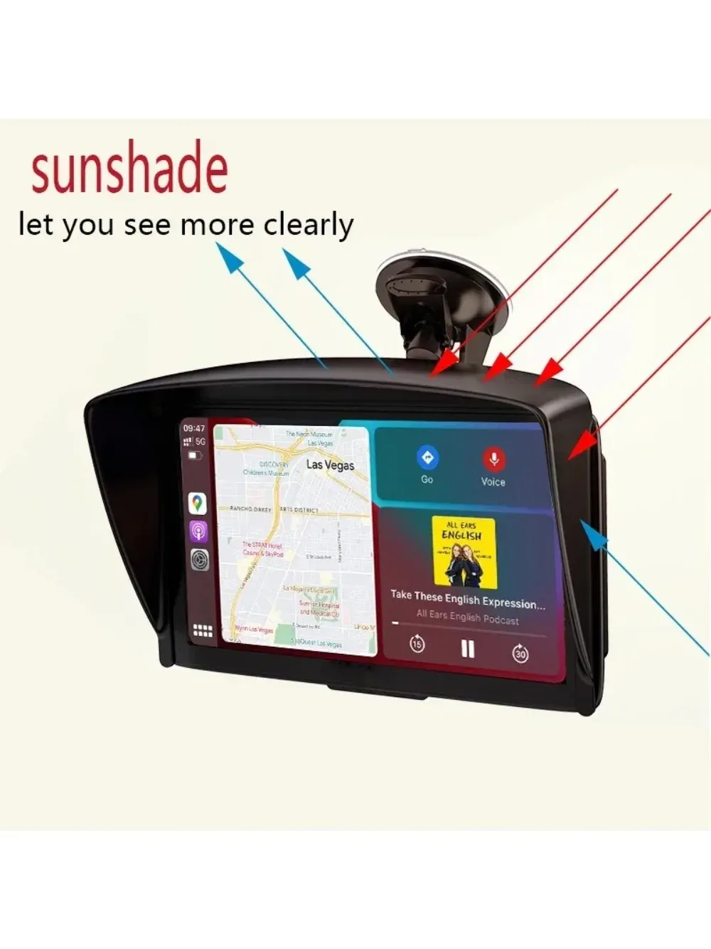 7-inch car Bluetooth navigation high-definition player, reverse image navigation system