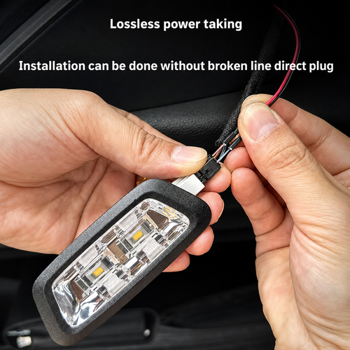 Car high brightness trunk lighting ambient light interior decoration LED wiring free automatic sensing tailgate light strip