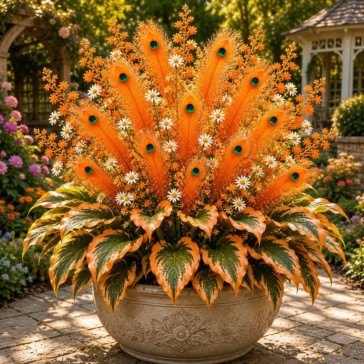 1,000 Seeds – Peacock Flame Hosta Bulbs for Shade Garden