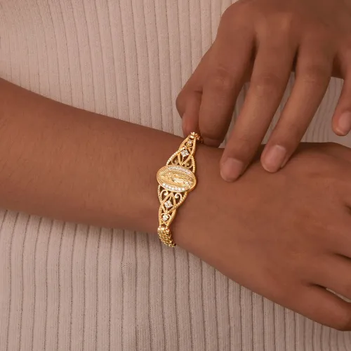 Women's Catholic Bracelet — Exquisite Religious Bracelet, Virgin Mary Gift for Baptism