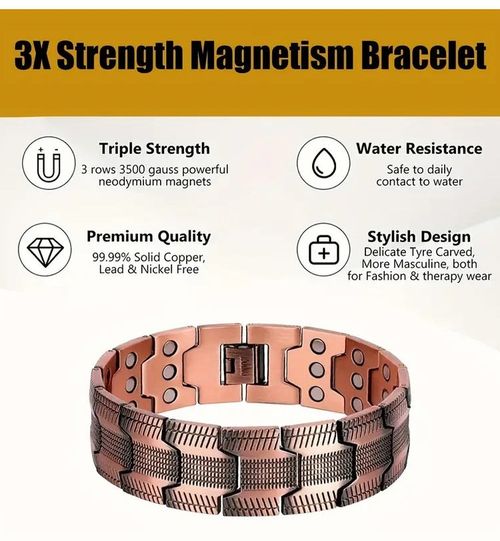 Cross Double Row Magnetic Bracelet - Found your stress-relief secret, Magnetic Wellness Boost