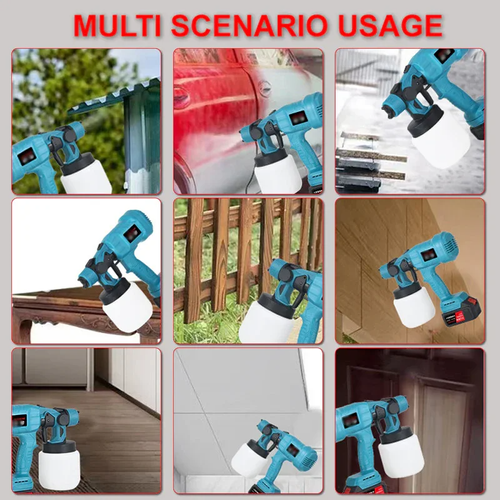 Cordless high pressure paint sprayer