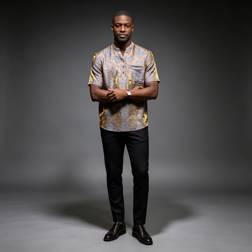 High-end printed shirt