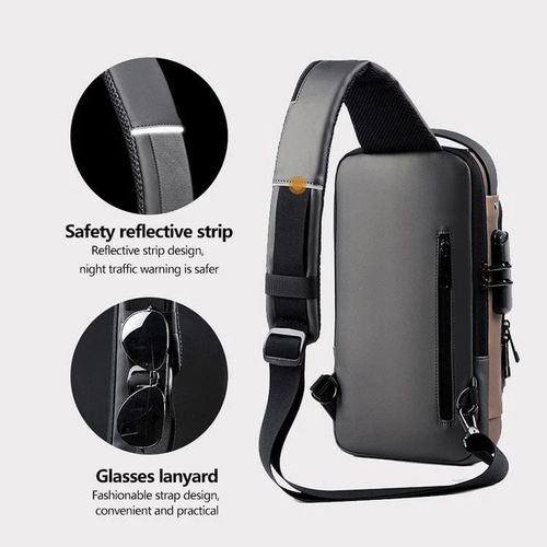 Anti-theft sports bag with USB charging secure, practical, and lightweight perfect for travel, commuting, and outdoor activities.