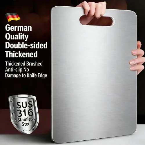 Stainless Steel Panel and Chopping Board Kitchen Household Thickened Double Sided Cutting Board Block Kneading Dough Boards