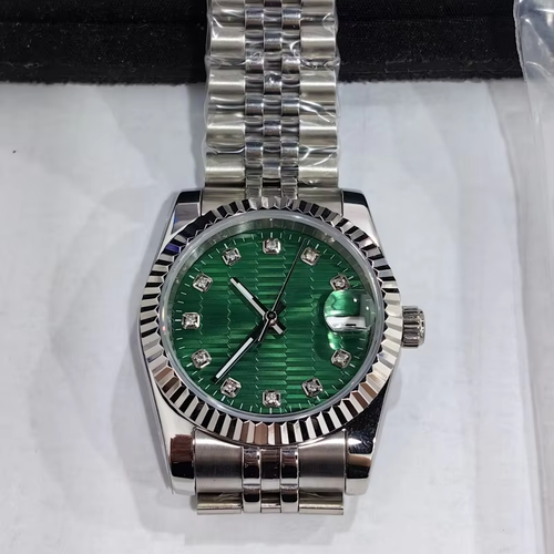 Men's Automatic Mechanical Watch NH35 Luminous Sapphire Stainless Steel Waterproof Watches Reloj