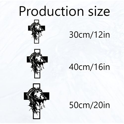 🎄✝️Metal Jesus and Cross Wall Art: Christian Home Decor