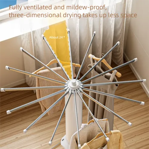 16 rack folding clothes rack balcony home floor standing multifunctional mobile