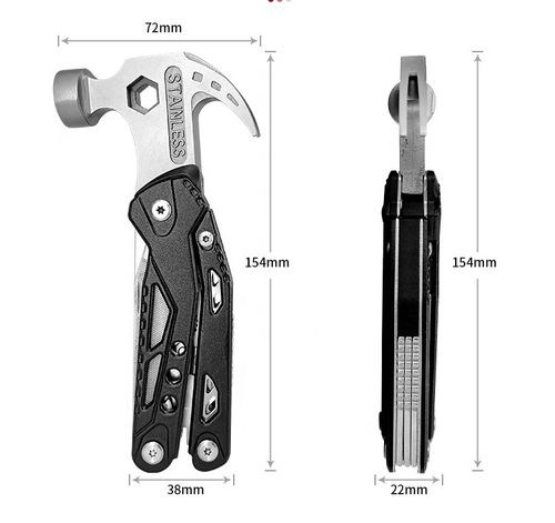 14-in-1 all-in-one tool multifunctional folding claw hammer