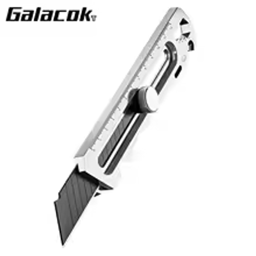 Stainless Steel Utility Knife 6 In 1 Multi Function Opener Retractable Box Cutter Portable Office Home Courier Unboxing Knifes