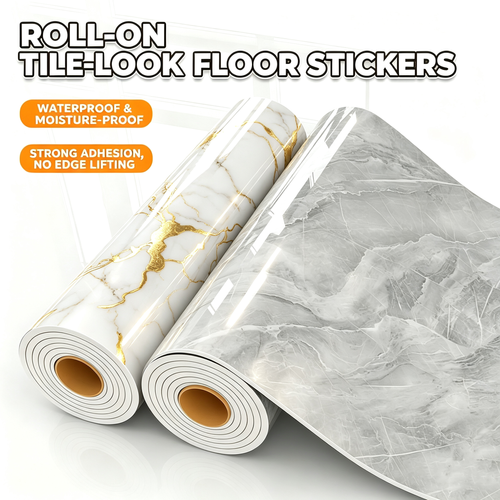300cm Smooth Marble-Effect Wallpaper with Gold Veining – Self-Adhesive & Removable