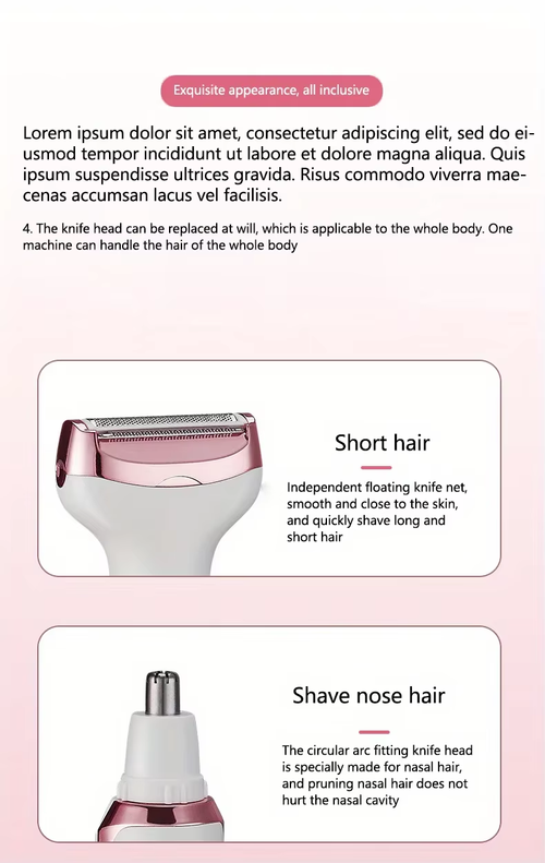 4-in-1 Electric Hair Remover for Women