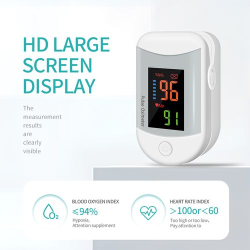 Medical oximeter, heart rate, blood oxygen dual measurement color screen