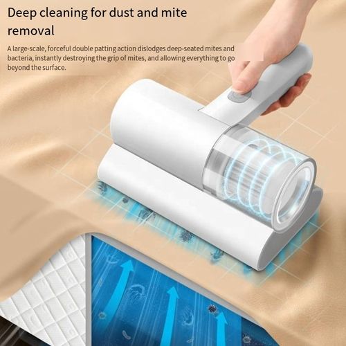 Handheld mite removal device, smart rechargeable model for home use