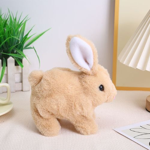 Electric Rabbit Doll Plush Simulation Cute Interactive Toy Walking Companion Birthday Gift Creative Interesting Toys