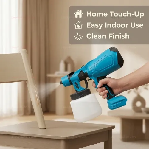 high voltage electric spray gun lithium battery powered special furniture paint high atomization