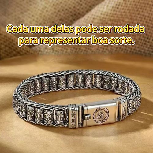 Pulseira de boa sorte com tendência retro para homem