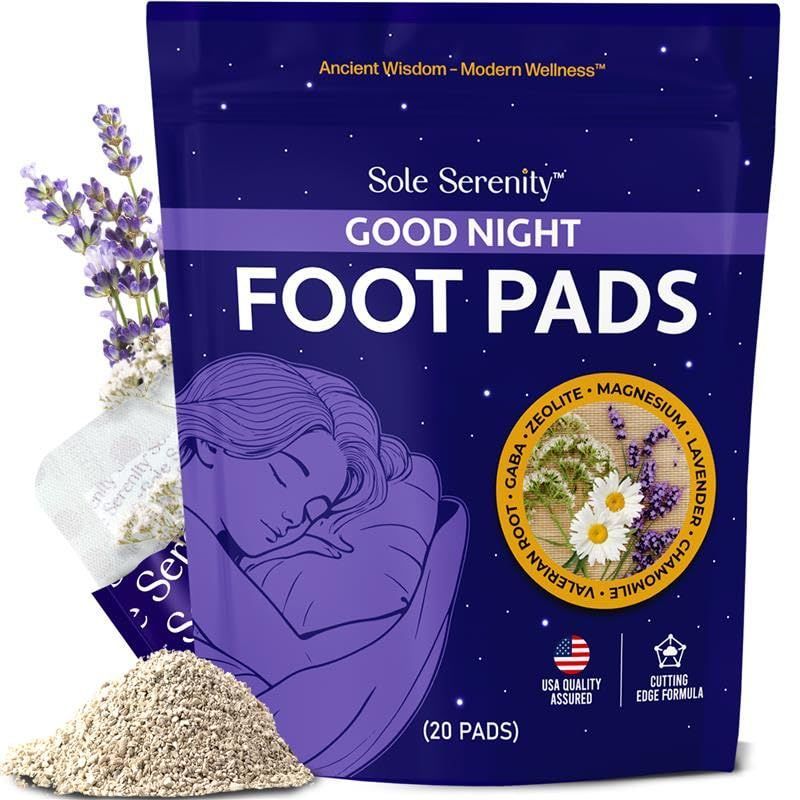 Sole Serenity Foot Pads - Zeolite Mineral, Ginger Root, Wormwood, Bamboo Vinegar