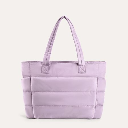 The Bubble Puffy Tote-Purple