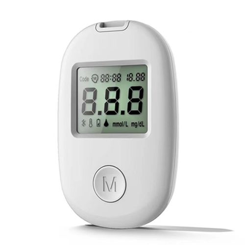Digital Blood Glucose Monitor, Large LCD Display, 5-Second Results,  Compact Design, Complete 50 pcs Testing Kit with Case