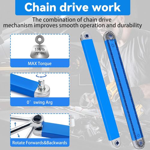 Offset extension wrench, best 38.1 cm offset extension wrench, multi-functional compact extension wrench set