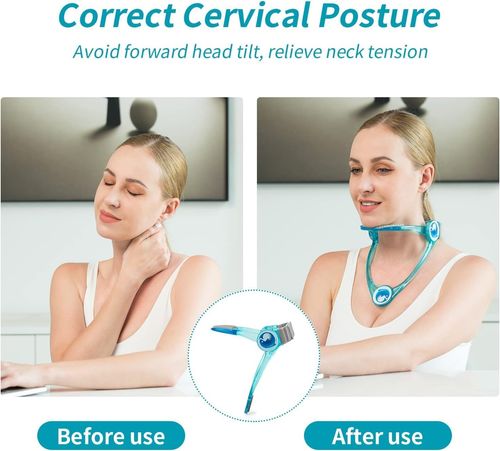 Adjustable Neck Support Brace  Ergonomically Designed for Neck Traction, Pressure Relief, and Posture Adjustment for Pain Relief