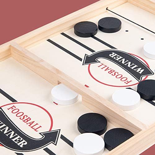 Foosball Winner Fast Sling Disc Board Game, 2 in 1 Fast Honda Disc Game for Party and Family Game