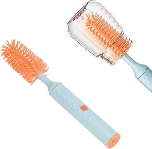 Bottle Cleaner Brush, Safety IP65 Silicone Multi Function Electric Bottle Brush Set for Straws for Parents