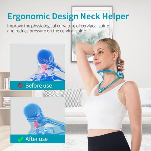 Adjustable Neck Support Brace  Ergonomically Designed for Neck Traction, Pressure Relief, and Posture Adjustment for Pain Relief