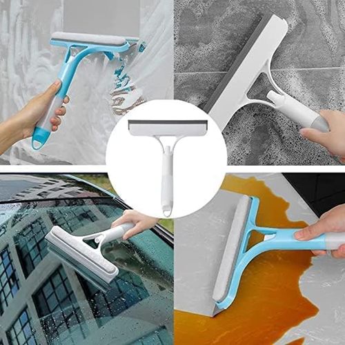 Two-piece 3-in-1 glass cleaner set, featuring a spray design for easy cleaning of car windows, glass, mirrors, and bathroom tiles (glass spray cleaner).