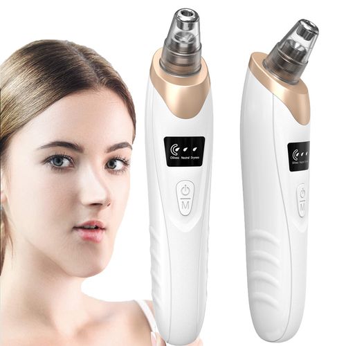 Blackhead Remover Pore Vacuum Cleaner, Facial Pore Cleaner - 5 Suction Points, 5 Probes, USB Rechargeable Blackhead Vacuum Kit, Electric Acne Extraction Tool for Adults
