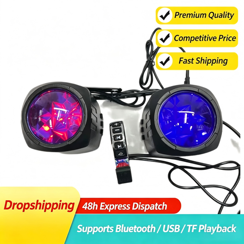 Motorcycle Bluetooth Subwoofer Speaker with Outdoor Anti-Theft Player