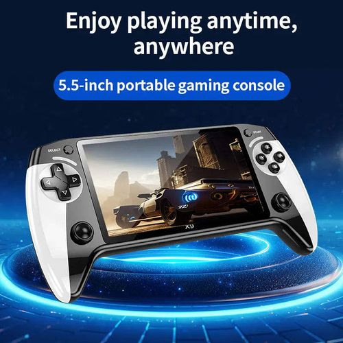 Hot Selling X9 Handheld Game Player 5.5 Inch HD Screen Portable Support Classic Retro Video Game Console for Kids Gift