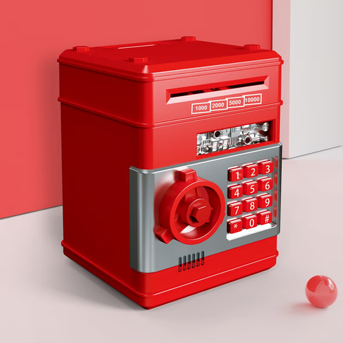 Electronic ATM Coin Cash Bank with Password Code Lock