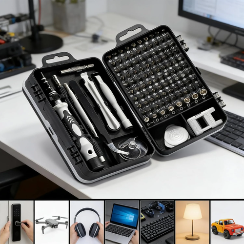 115-in-1 Miniature Screwdriver Set, Precision Screwdriver Set, Professional Repair Tool Set, Suitable for Mobile Phones, Computers, Watches, Game Consoles, Glasses, and Electronic Products, Men's Tool Gift Set