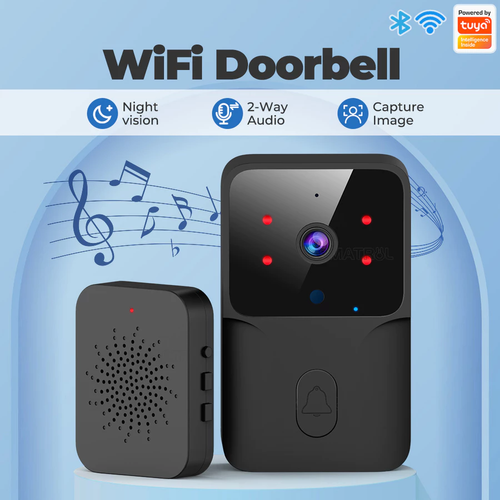 M6 HD Doorbell with Camera Wireless Doorbell Infrared Night Vision Intercom Remote Smart Video Doorbell