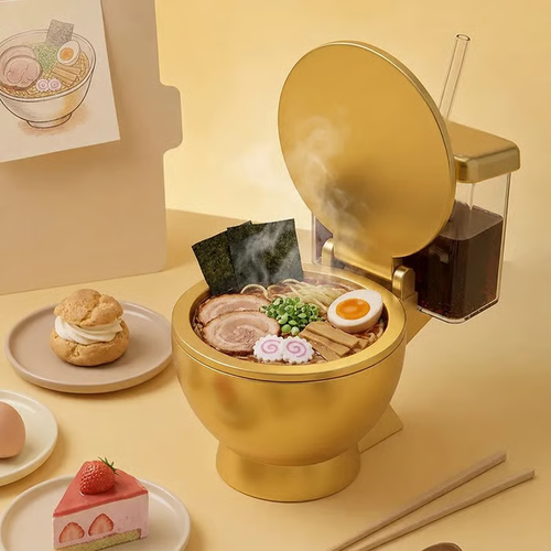 🍜Toilet Shaped Ramen Bowl