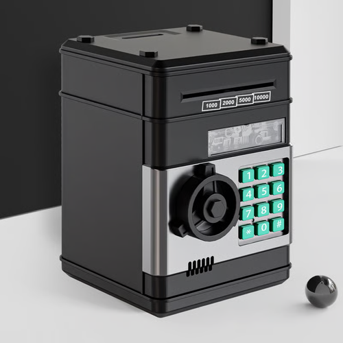Electronic ATM Coin Cash Bank with Password Code Lock